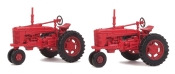 1:87 Scale - Farm Tractors - Red (2 Pack)